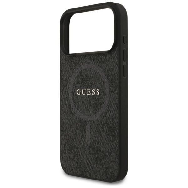 6599b4bae59c60808f03e33f62725d4f GUESS case for IPHONE 17 Pro Max compatible with MagSafe GUHMP17XG4GFRK (PU 4G Ring Classic Logo) black