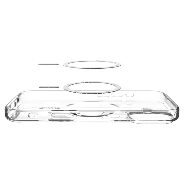 672b2f78e6546e849551c4328c1f132b SPIGEN case ULTRA HYBRID MAG compatible with MagSafe for IPHONE 17 clear white
