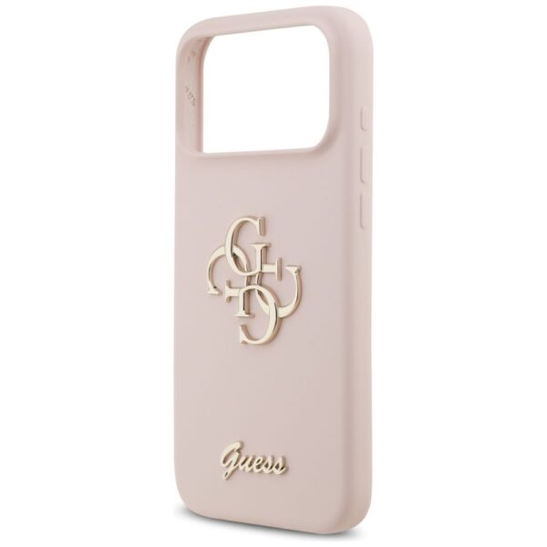 GUESS case for IPHONE 17 Pro Max GUHCP17XSC4GSMP (Silicone W/ Big 4G Script) pink