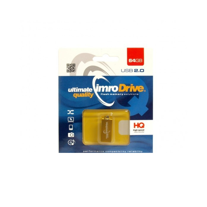 67587_oryg Imro pendrive 64GB USB 2.0 Edge gold