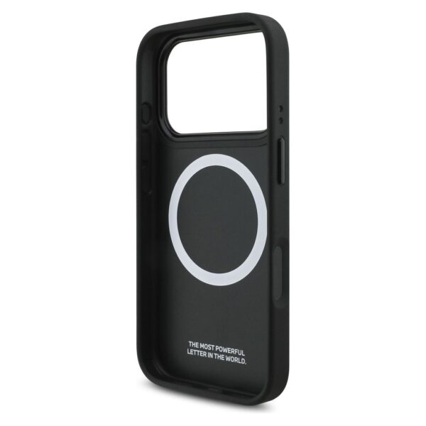 BMW case for IPHONE 17 Pro compatible with MagSafe BMHMP17L25PCCSCKR (PU Carbon Line & Logo) red