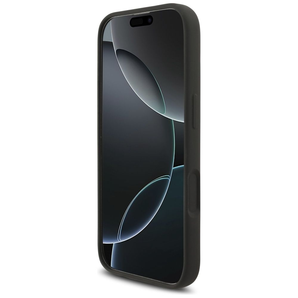 KARL LAGERFELD case for IPHONE 17 compatible with MagSafe KLHMP17SSCMKCRHK (Silicone KC Body Ring) black