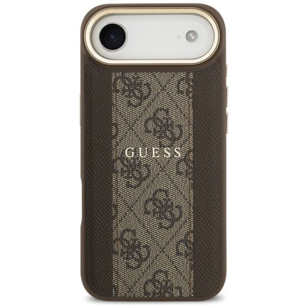68c524e8f18cd2063decb59051963422 GUESS case for IPHONE 17 Air compatible with MagSafe GUHMP17MPG4SEMCW (PU W/ 4G Stripe) brown