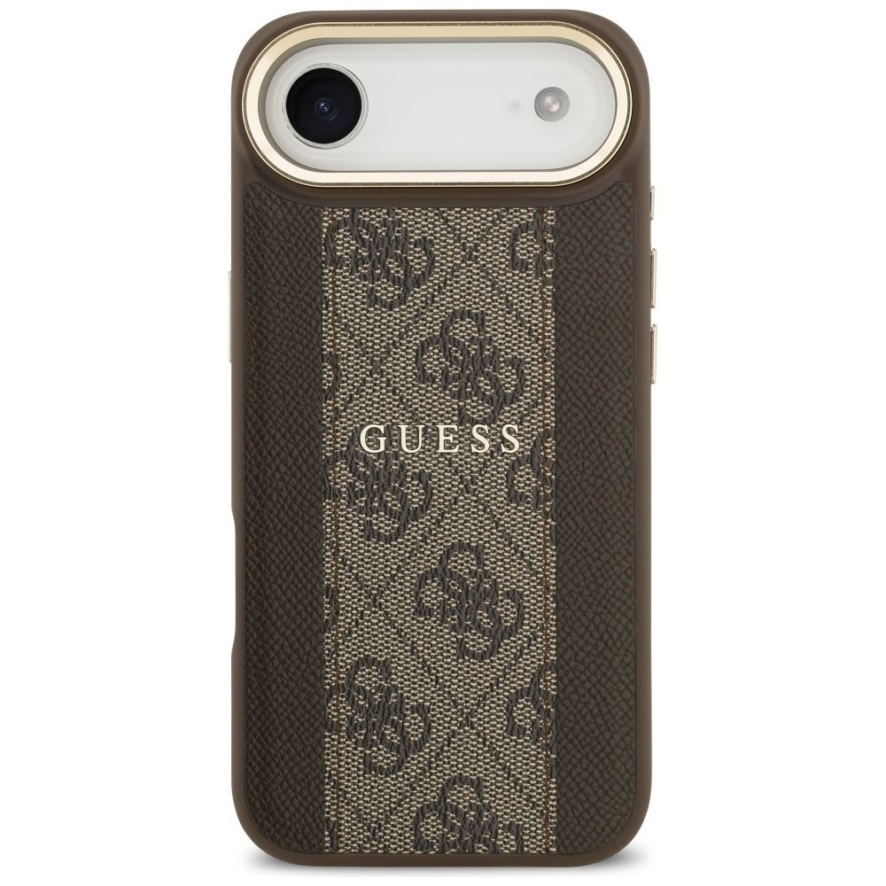 68c524e8f18cd2063decb59051963422 GUESS case for IPHONE 17 Air compatible with MagSafe GUHMP17MPG4SEMCW (PU W/ 4G Stripe) brown