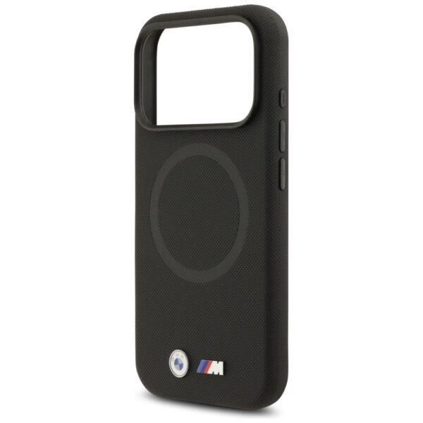 BMW case for IPHONE 17 Pro Max compatible with MagSafe BMHMP17X25PFWSMK (PU FW Metal Logo) black