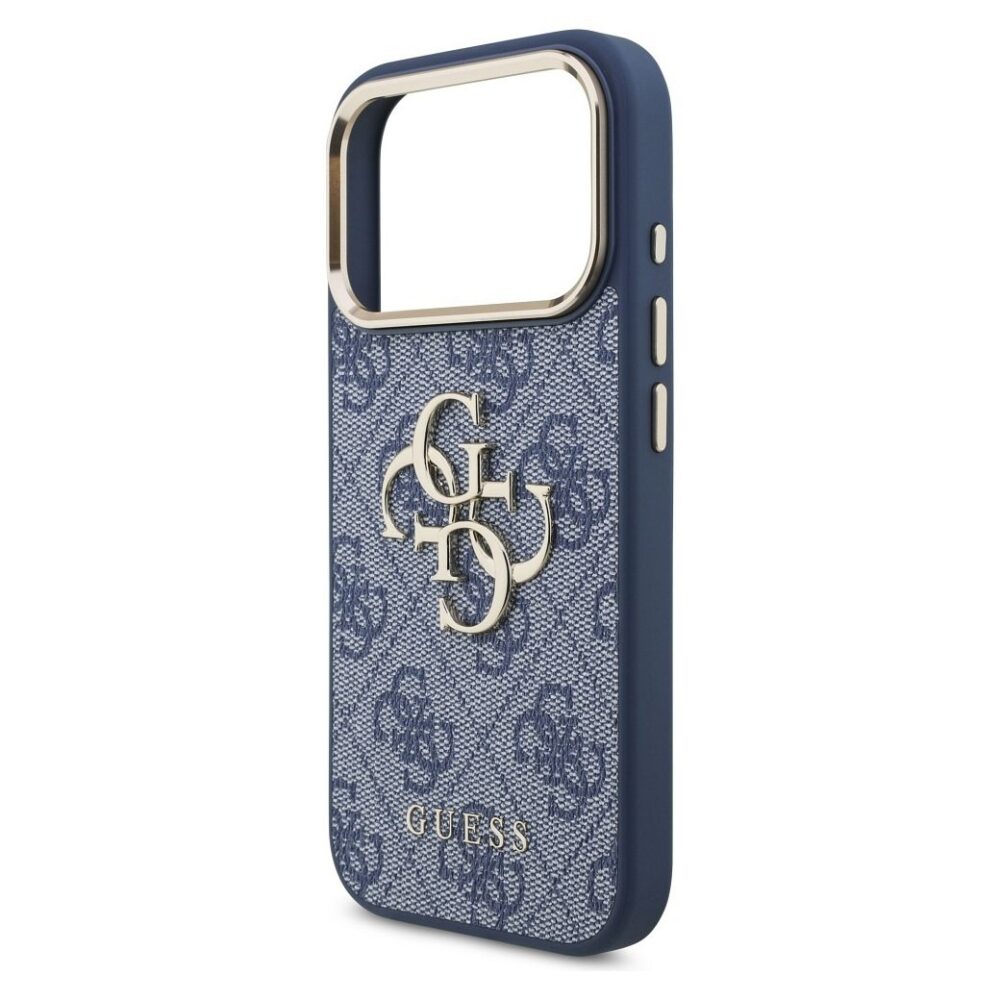 69d00503bf7466719ec94a6cb69214d7 GUESS case for IPHONE 17 Pro GUHCP17L4GMGCBL (PU W/ Big 4G Classic Logo) gold blue