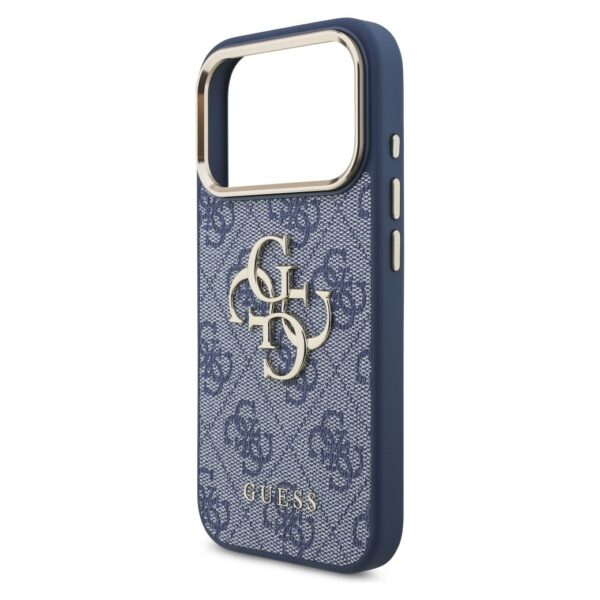 69d00503bf7466719ec94a6cb69214d7 GUESS case for IPHONE 17 Pro GUHCP17L4GMGCBL (PU W/ Big 4G Classic Logo) gold blue