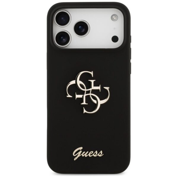 GUESS case for IPHONE 17 Pro Max GUHCP17XSC4GSMK (Silicone W/ Big 4G Script) black