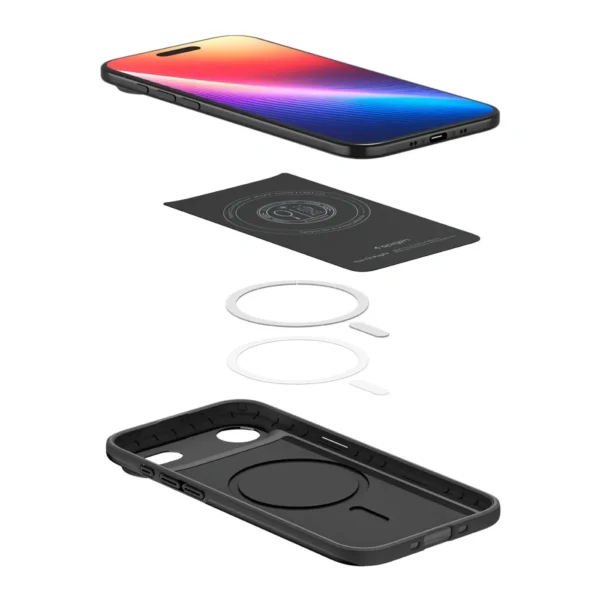 SPIGEN case THIN FIT MAG compatible with MagSafe for IPHONE 17 Air black