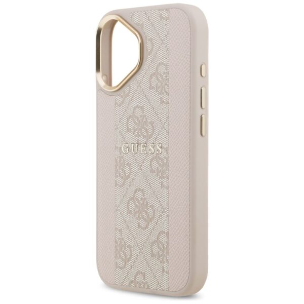 6afbf853b1849e0615baeb54ff09f6a6 GUESS case for IPHONE 17 compatible with MagSafe GUHMP17SPG4SEMCP (PU W/ 4G PU Stripe) pink