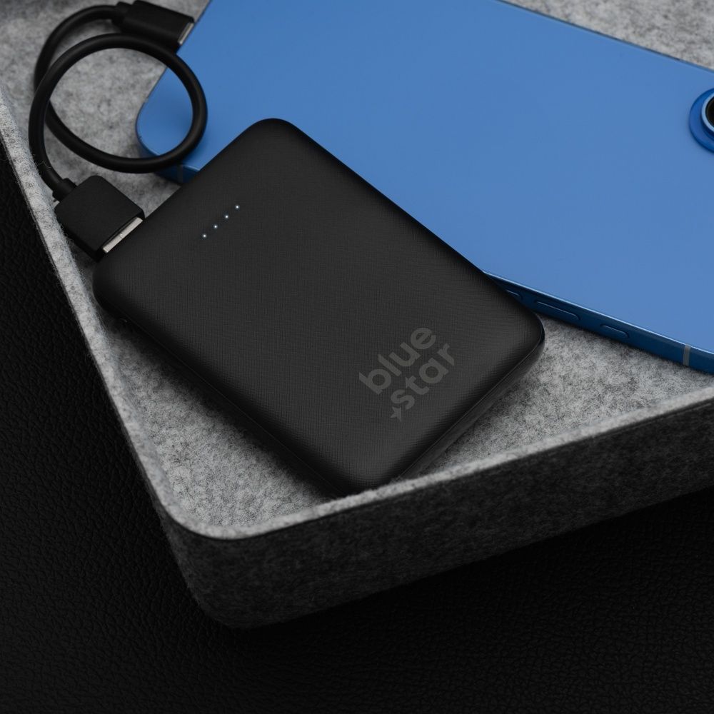 BLUE STAR powerbank 5000 mAh 2A W0539 black
