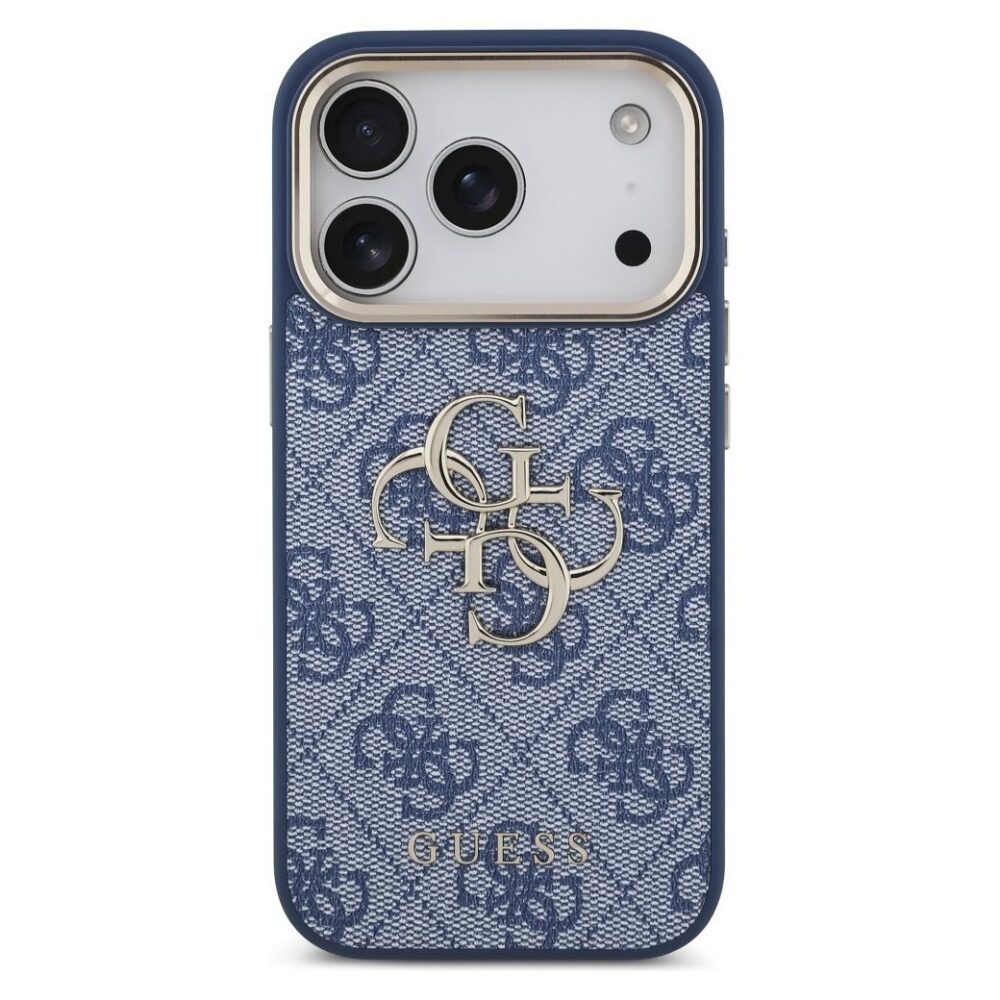 6bea945b3cd9b6fc96327fe154e362ad GUESS case for IPHONE 17 Pro GUHCP17L4GMGCBL (PU W/ Big 4G Classic Logo) gold blue