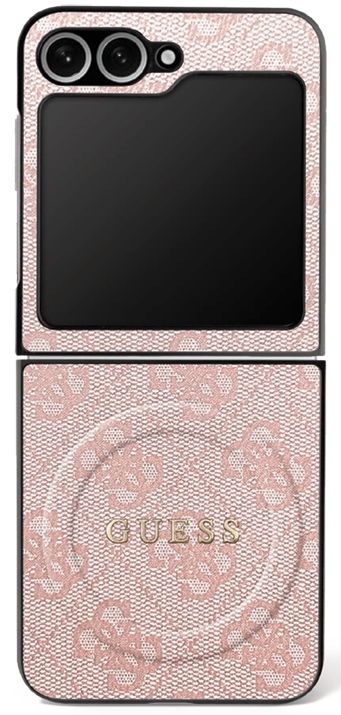 6c9452ebbed5b3be8c5632785888b8ed GUESS case for SAMSUNG Z Flip7 compatible with MagSafe GUHMZF7P4MSEGCP (Magnetic 4G PU W/ Classic) pink