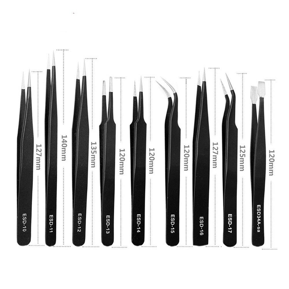 UF-TOOLS - ESD-9 Tweezers Set (9 pcs)