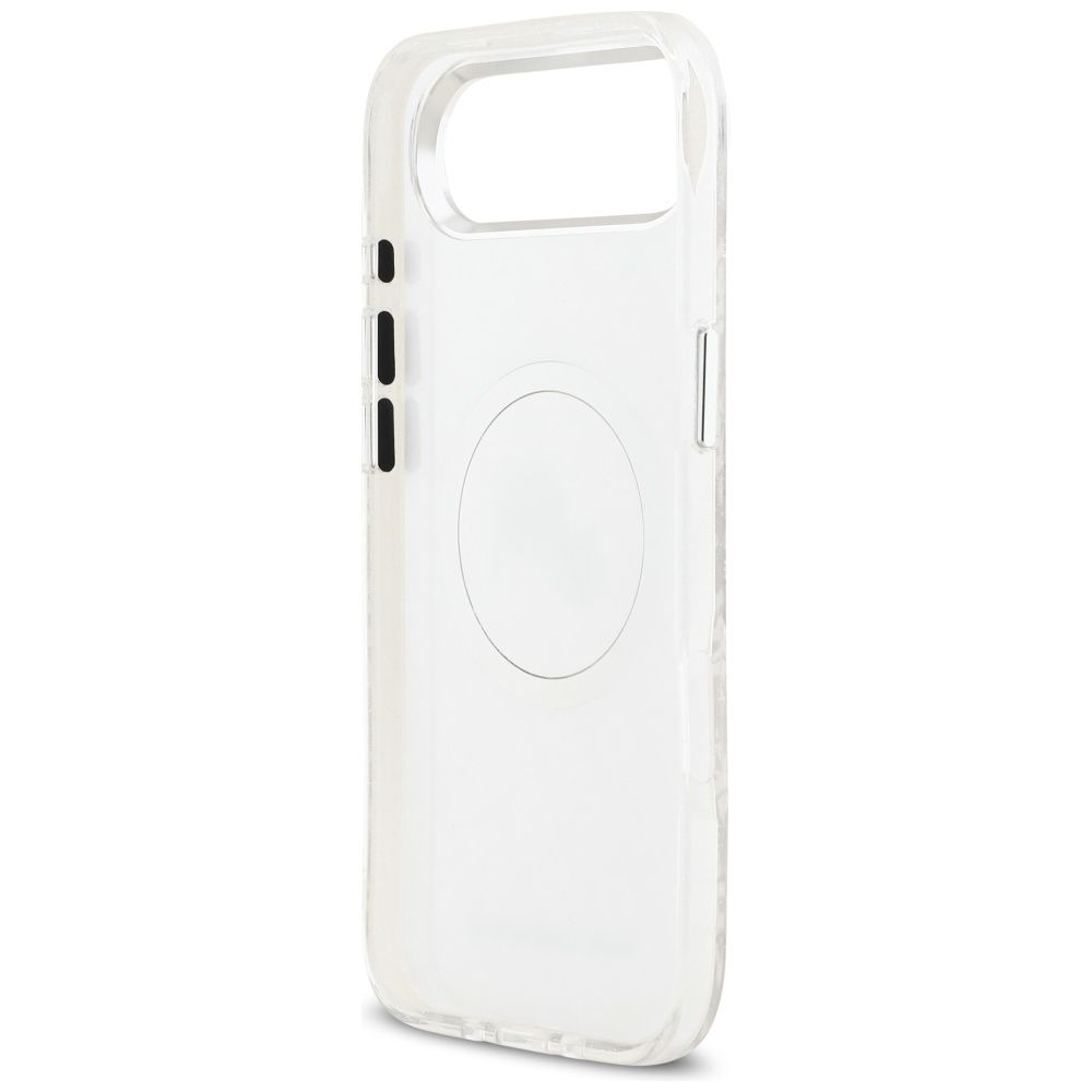 7087c3b4812ac45275a99707933c8972 KARL LAGERFELD case for IPHONE 17 Air compatible with MagSafe KLHMP17MHMKBKCHOG (IML Glitter K&C Heads Logo) gray