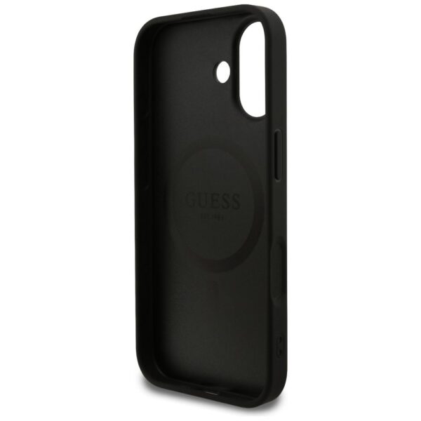709c1501bd5167cf067c698b0dc61290 GUESS case for IPHONE 17 compatible with MagSafe GUHMP17SG4GFRK (PU 4G Ring Classic Logo) black