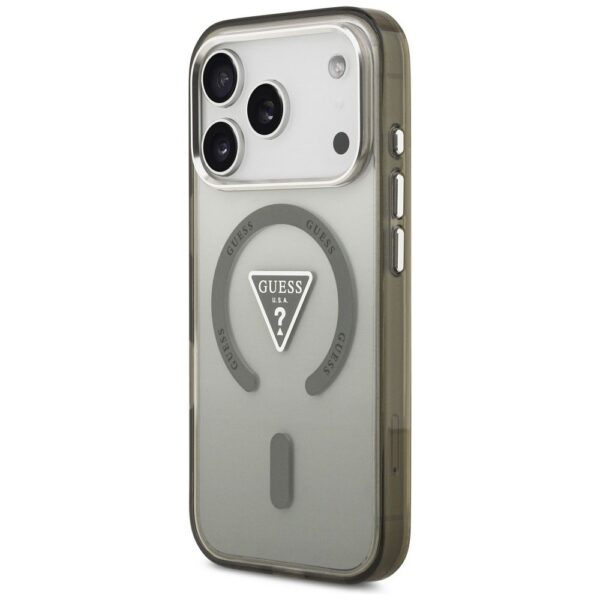 GUESS case for IPHONE 17 Pro Max compatible with MagSafe GUHMP17XHGTMLCGA (IML Gradient W/ Triangle Logo) khaki