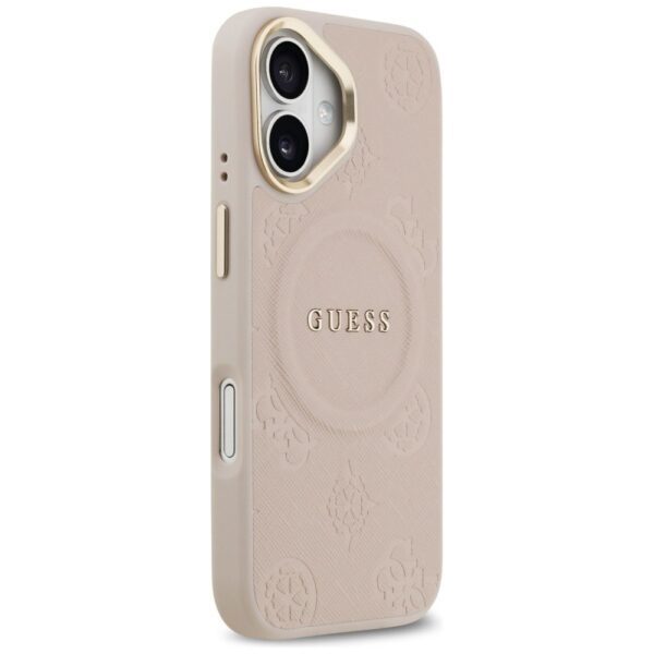 73469f694bed1c4df54f1dfccaf7c387 GUESS case for IPHONE 17 compatible with MagSafe GUHMP17SPSAMSECP (PU W/ Peony Hot Stamp) pink