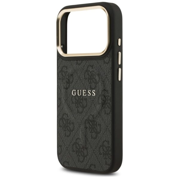 GUESS case for IPHONE 17 Pro compatible with MagSafe GUHMP17LP4MSEGCK (PU 4G W/ Classic) black