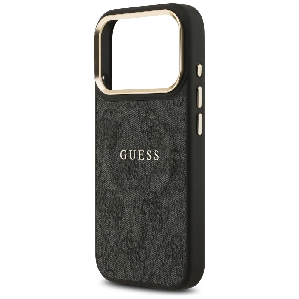 GUESS case for IPHONE 17 Pro compatible with MagSafe GUHMP17LP4MSEGCK (PU 4G W/ Classic) black