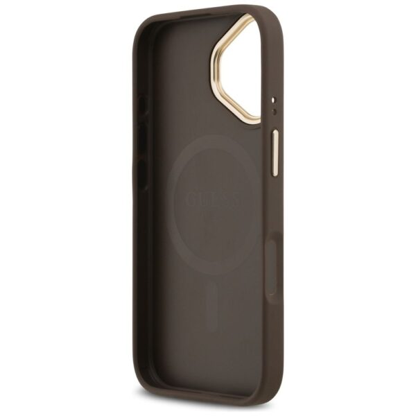 73f86c57650d57ef4104b045fb08d943 GUESS case for IPHONE 17 compatible with MagSafe GUHMP17SP4GRMDEW (PU W/ 4G Strass Logo) brown