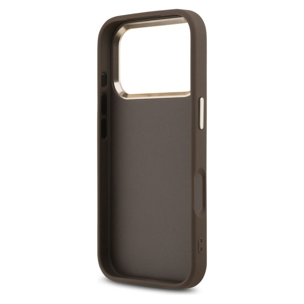 743f7cdd553ff070855294d9ad50fe85 GUESS case for IPHONE 17 Pro GUHCP17L4GMGCBR (PU W/ Big 4G Classic Logo) gold brown