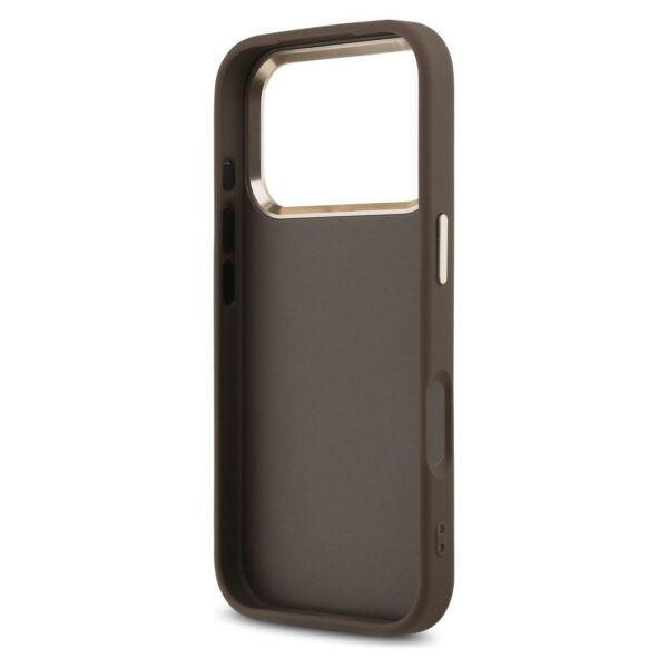 743f7cdd553ff070855294d9ad50fe85 GUESS case for IPHONE 17 Pro GUHCP17L4GMGCBR (PU W/ Big 4G Classic Logo) gold brown