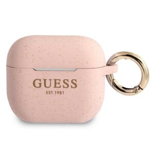 Guess GUA3SGGEP AirPods 3 cover pink/pink Silicone Glittereng