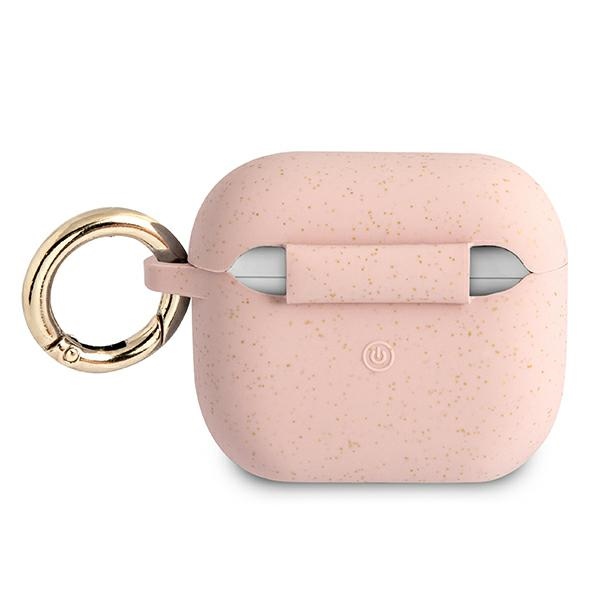 Guess GUA3SGGEP AirPods 3 cover pink/pink Silicone Glittereng