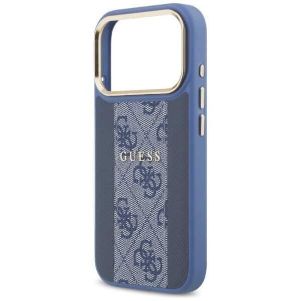 749f91d29fdd6078844e7d5c99d9ad9a GUESS case for IPHONE 17 Pro compatible with MagSafe GUHMP17LPG4SEMCB (PU W/ 4G Stripe) blue