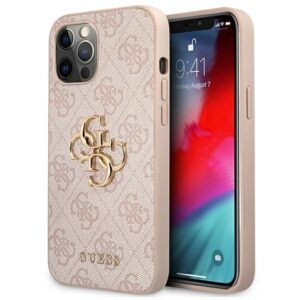 Guess GUHCP12L4GMGPI iPhone 12 Pro Max 6,7" różowy/pink hardcase 4G Big Metal Logoeng
