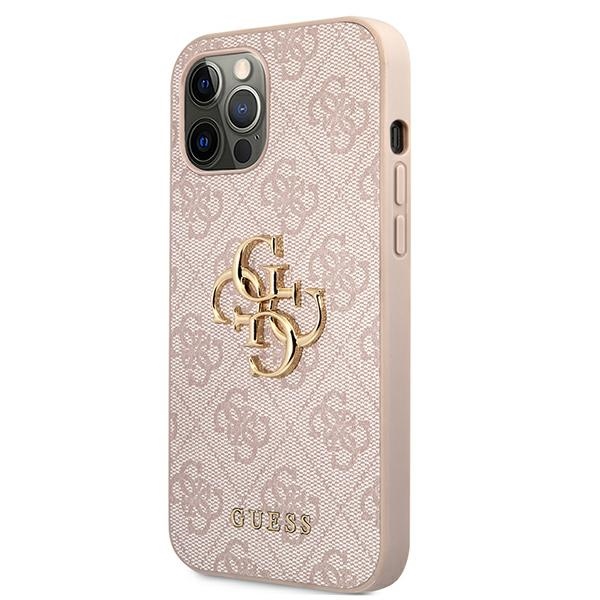 Guess GUHCP12L4GMGPI iPhone 12 Pro Max 6,7" różowy/pink hardcase 4G Big Metal Logoeng