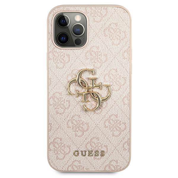 Guess GUHCP12L4GMGPI iPhone 12 Pro Max 6,7" różowy/pink hardcase 4G Big Metal Logoeng