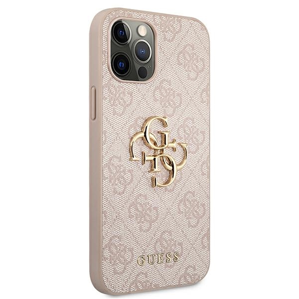 Guess GUHCP12L4GMGPI iPhone 12 Pro Max 6,7" różowy/pink hardcase 4G Big Metal Logoeng