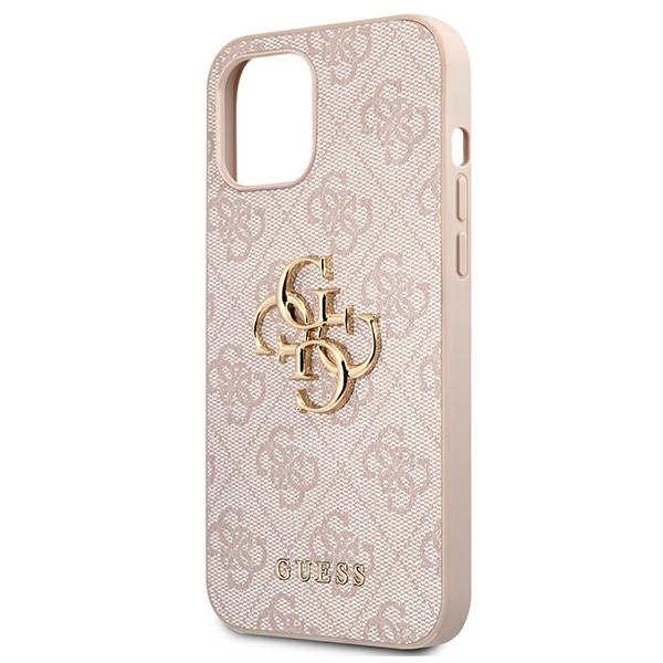 Guess GUHCP12L4GMGPI iPhone 12 Pro Max 6,7" różowy/pink hardcase 4G Big Metal Logoeng