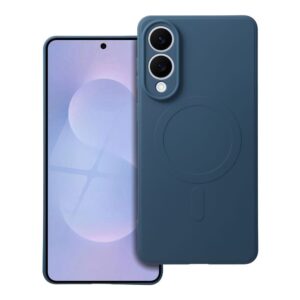 SILICONE MAG COVER case compatible with MagSafe for SAMSUNG S25 Edge blue