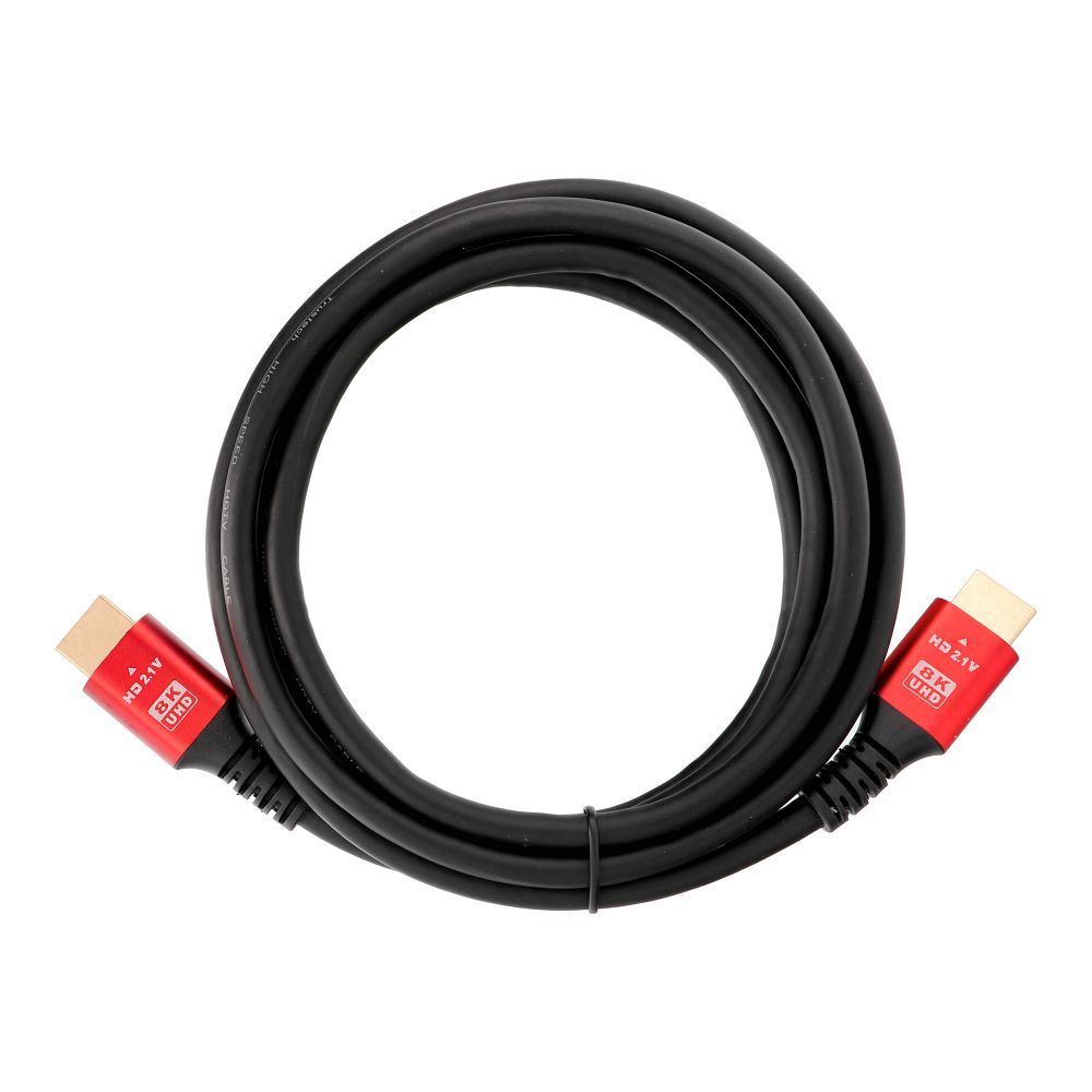 7569427553d26b71aa952caaf9e42bc3 Cable HDMI 2.1 Cable 8K 60Hz / 4K 120Hz – Ultra High Speed, HDR, eARC, VRR, 48Gbps 2 m black