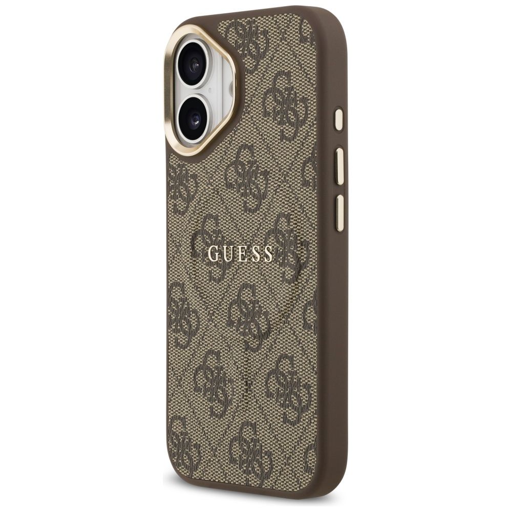 762a2996e20ab4e7ac4b7f84d0c2b416 GUESS case for IPHONE 17 compatible with MagSafe GUHMP17SP4MSEGCW (PU 4G W/ Classic) brown