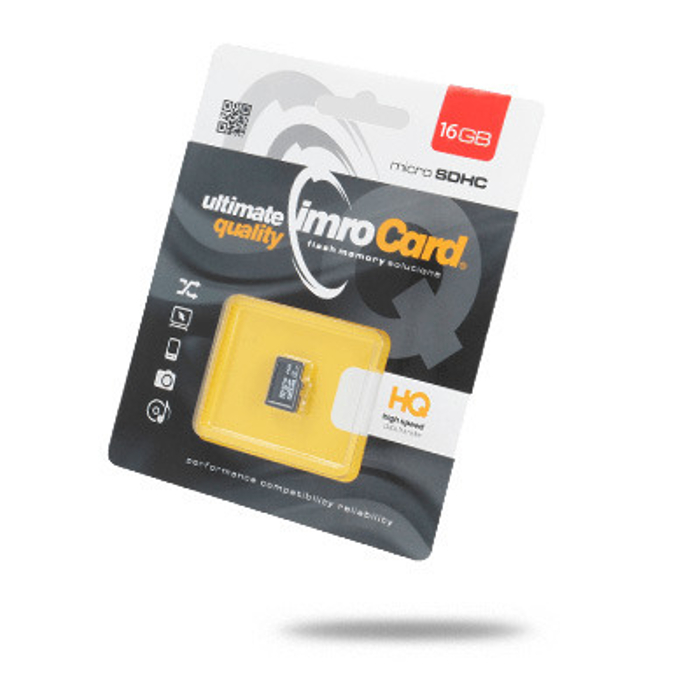 76331_oryg Imro memory card 16GB microSDHC cl. 10 UHS-I