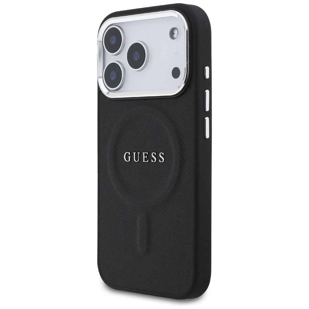768ebe267d44d469fc7b1539b53ae7f4 GUESS case for IPHONE 17 Pro compatible with MagSafe GUHMP17LPSAREGSK (PU W/ Classic Logo) black