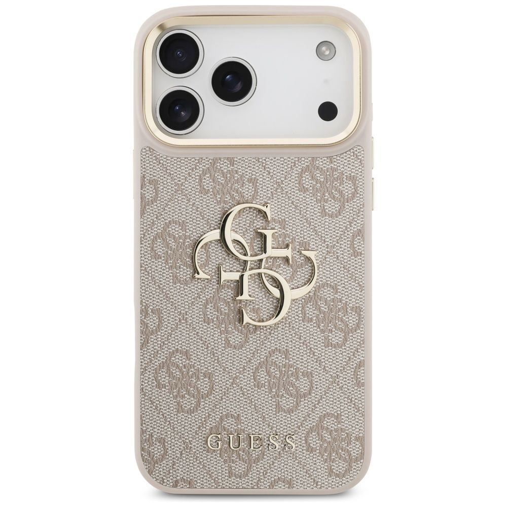 775d53be7bbb09e1e84cdbb76a1f1150 GUESS case for IPHONE 17 Pro Max GUHCP17XP4G4BCSP (PU W/ Big 4G Classic & Big Strap Metal Buttons) pink