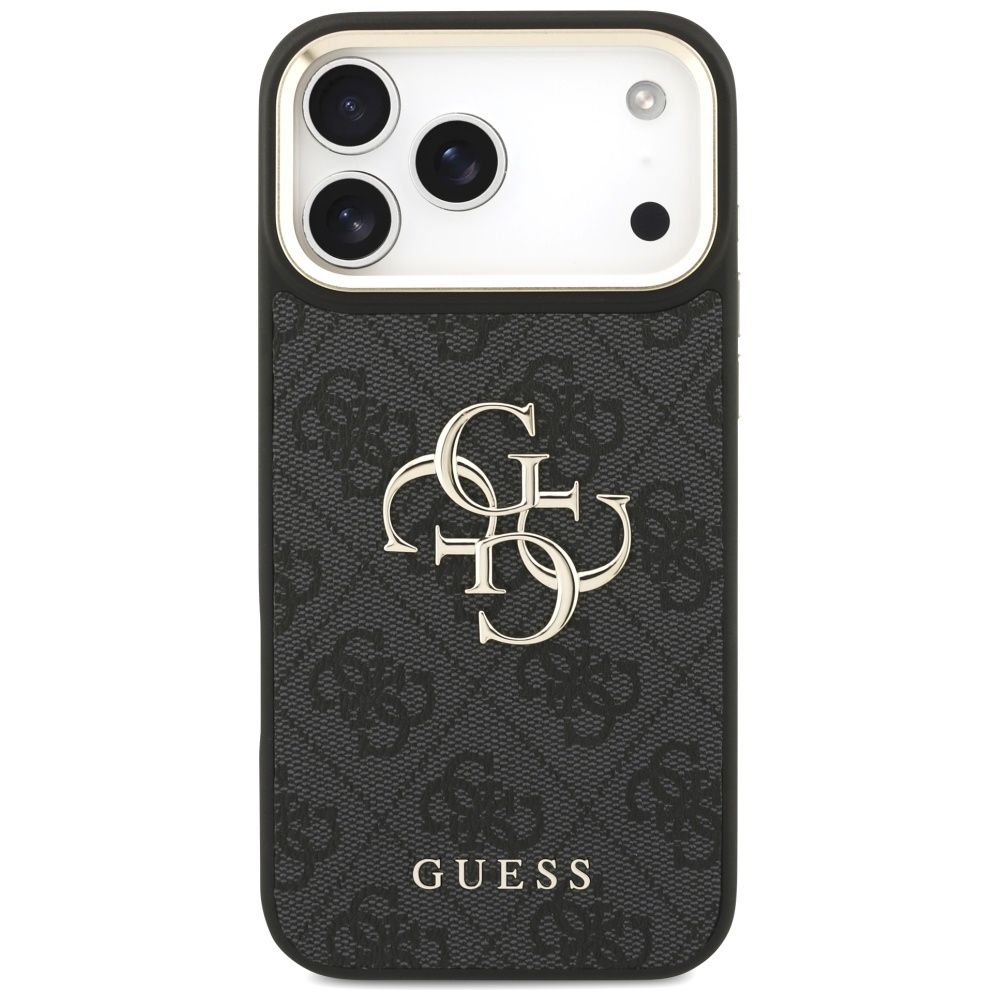 GUESS case for IPHONE 17 Pro Max GUHCP17XP4G4BCSK (PU W/ Big 4G Classic & Big Strap Metal Buttons) black
