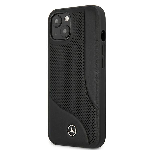 Mercedes MEHCP13SCDOBK iPhone 13 mini 5,4" czarny/black hardcase Leather Perforated Areaeng