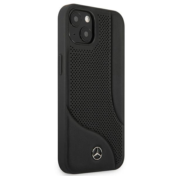 Mercedes MEHCP13SCDOBK iPhone 13 mini 5,4" czarny/black hardcase Leather Perforated Areaeng