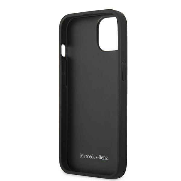 Mercedes MEHCP13SCDOBK iPhone 13 mini 5,4" czarny/black hardcase Leather Perforated Areaeng