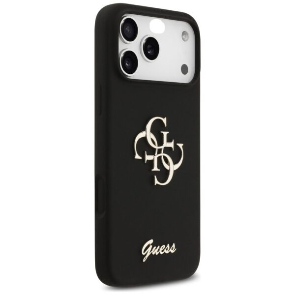 GUESS case for IPHONE 17 Pro Max GUHCP17XSC4GSMK (Silicone W/ Big 4G Script) black