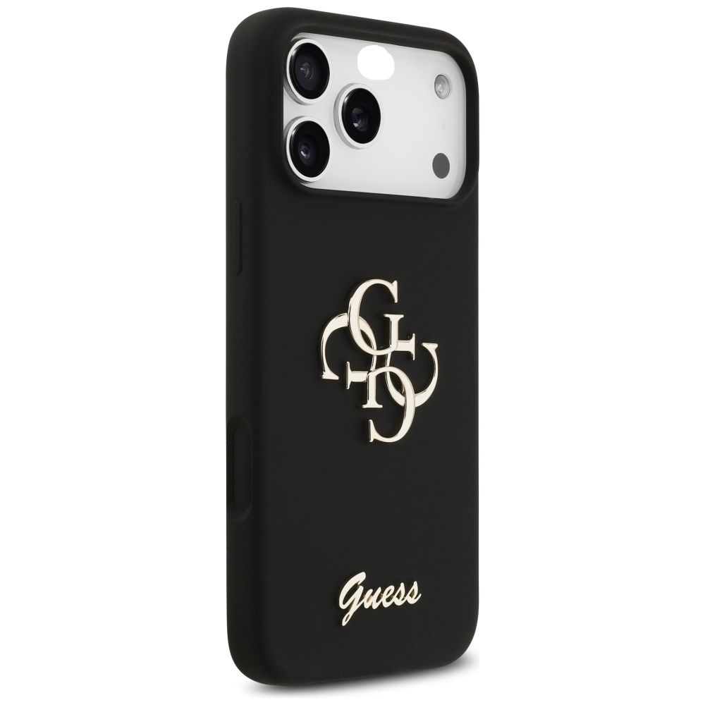 78b71316b0536ae01a82f4778bb3d502 GUESS case for IPHONE 17 Pro Max GUHCP17XSC4GSMK (Silicone W/ Big 4G Script) black