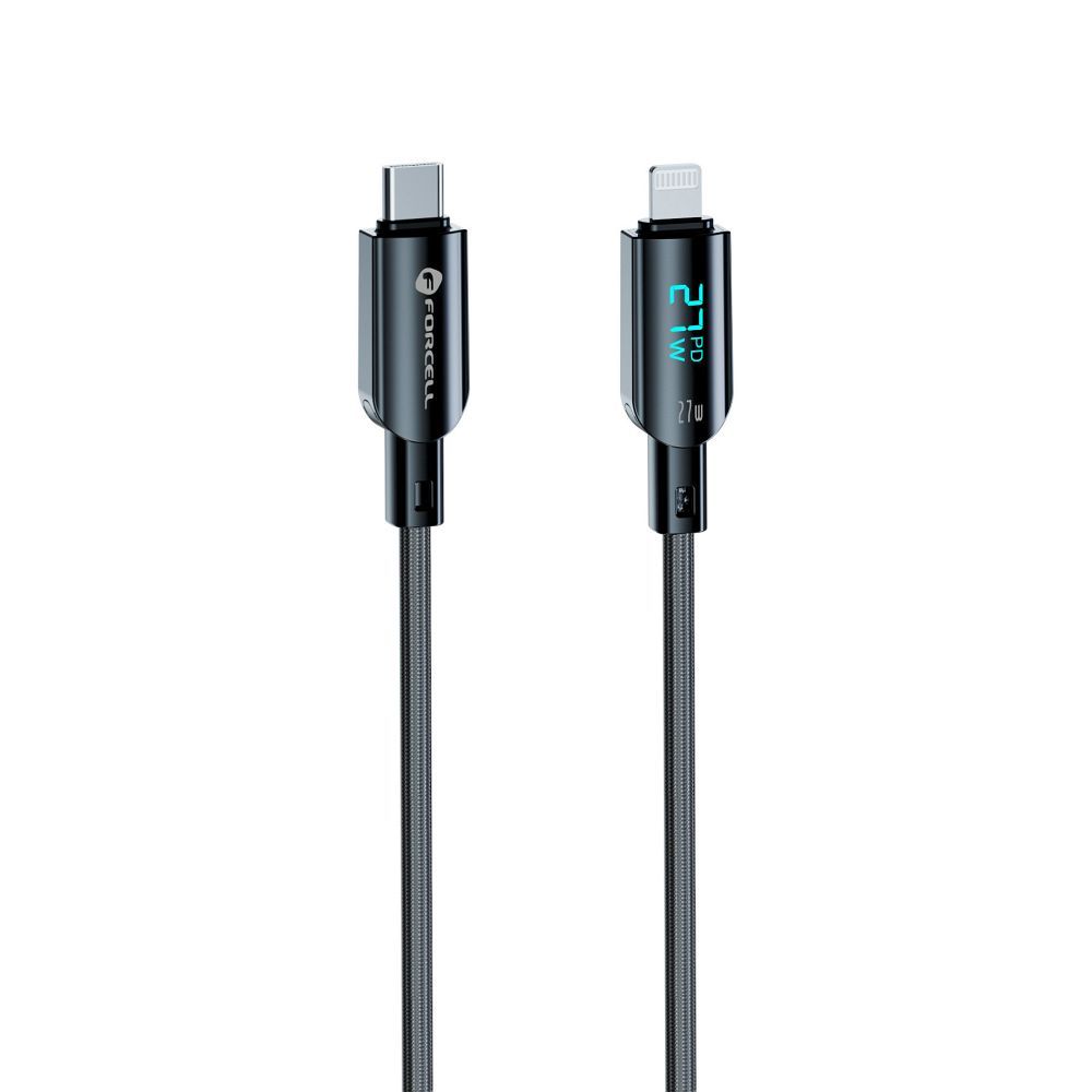 FORCELL F-ENERGY C276 cable Type C to Lightning PD 3A 27W Digital 1,2 m black