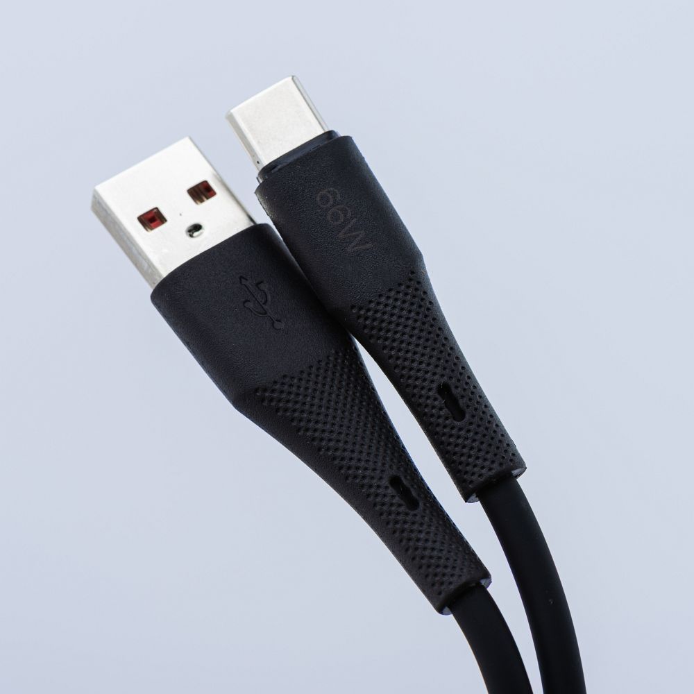 7a5bf02c850c7b65214290c58fc4bcf1 FORCELL F-ENERGY C342 cable USB A to Type C QC4.0 3A 66W Silicone 1 m black