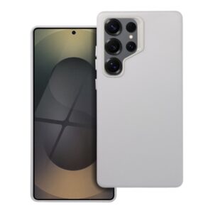 LEATHER MAG COVER case for SAMSUNG S25 ULTRA grey